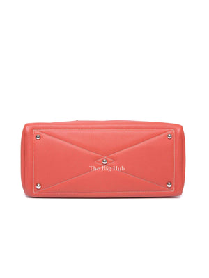 Hermes Sanguine Clemence Victoria II 35 Hand Bag
