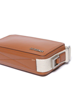 Jacquemus Light Brown Smooth Calfskin Le Cuerda Horizontal Bag