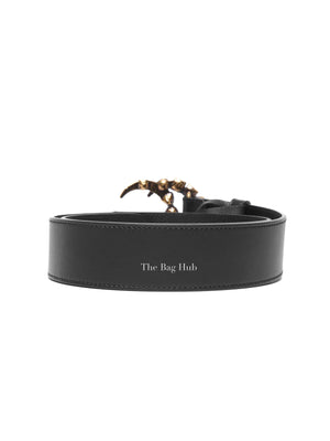 Gucci Black Calfskin Multicolor Crystal GG Belt 80/32