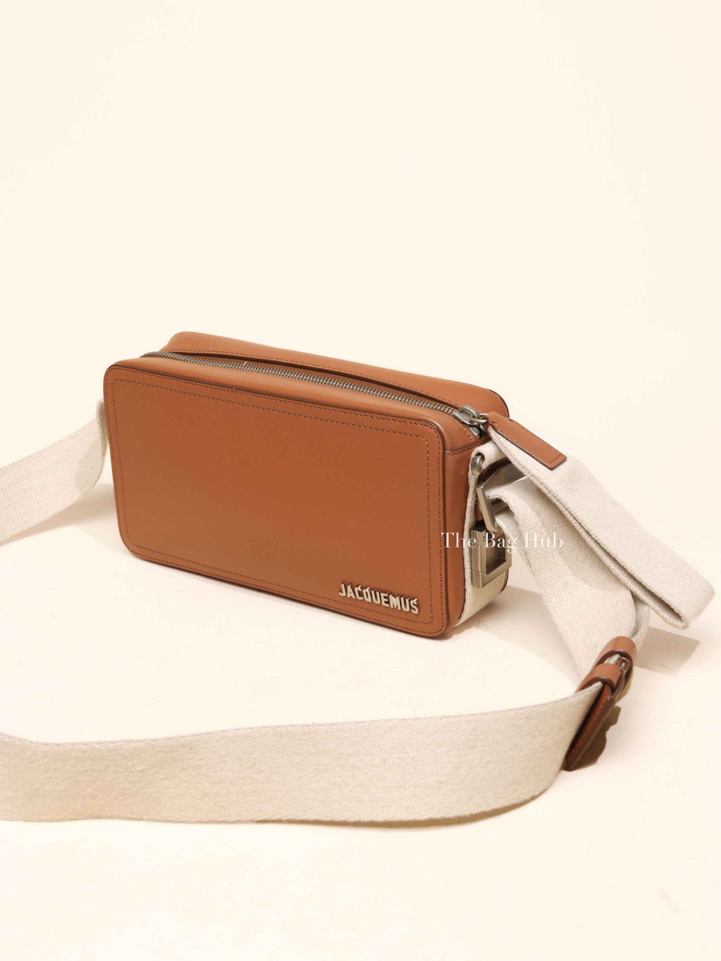 Jacquemus Light Brown Smooth Calfskin Le Cuerda Horizontal Bag