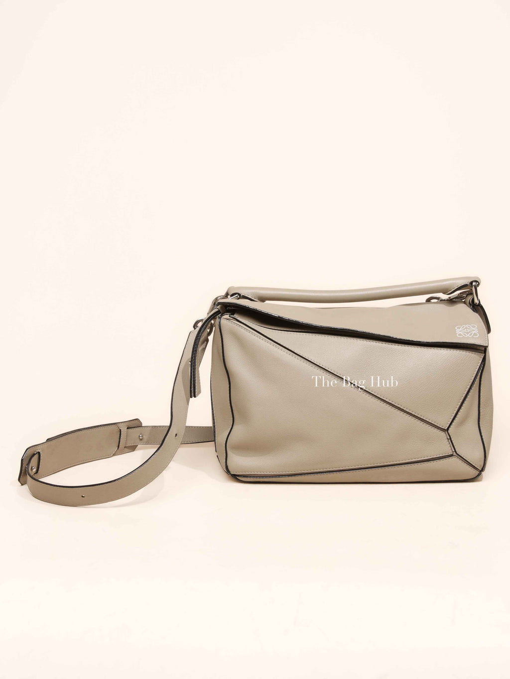Loewe Etoupe Leather Medium Puzzle Bag