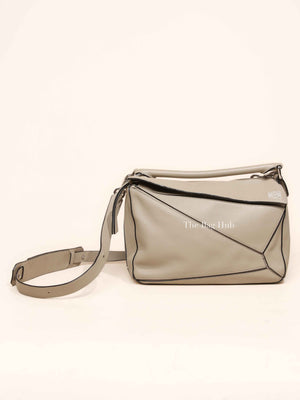 Loewe Etoupe Leather Medium Puzzle Bag
