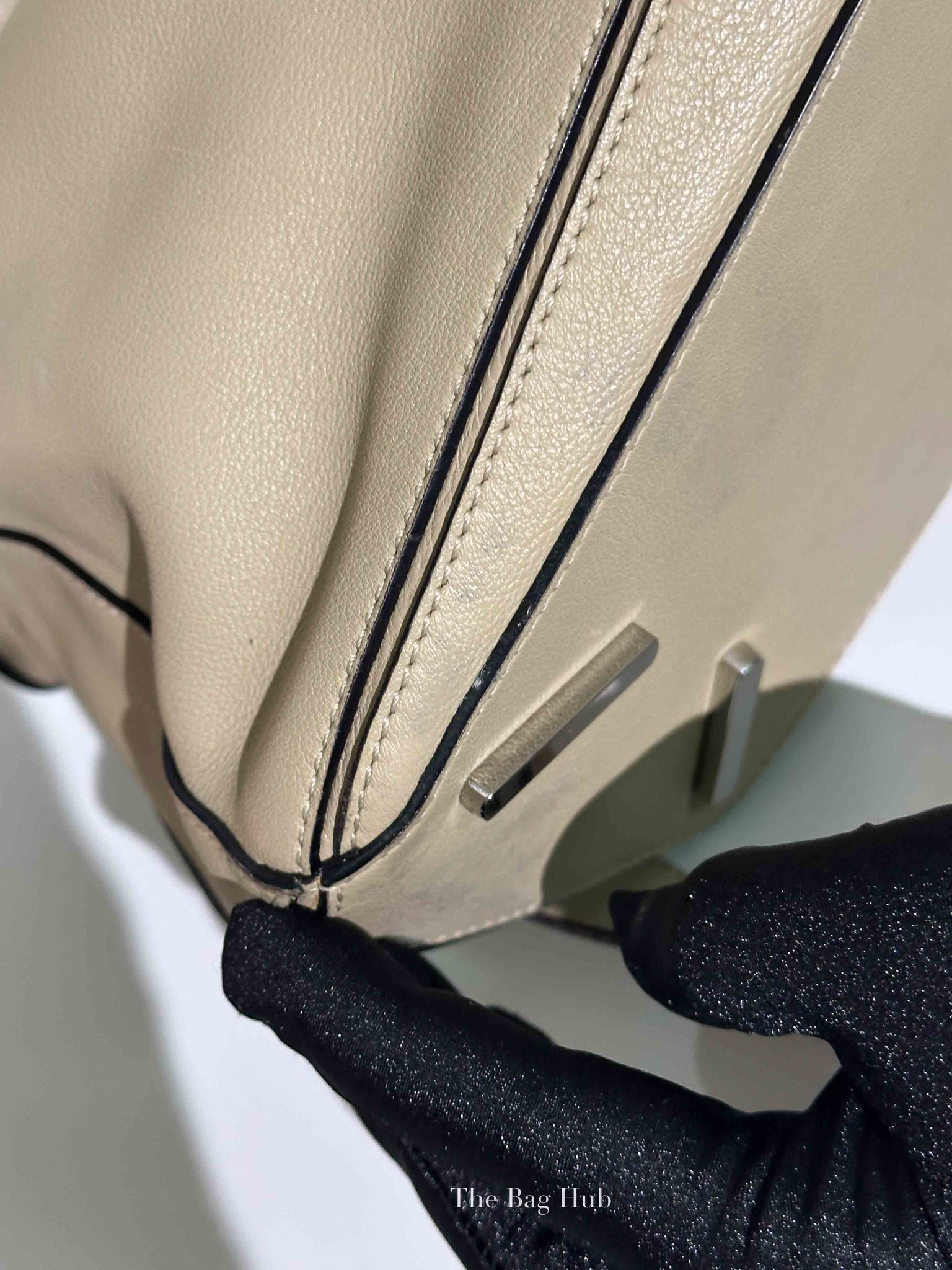 Loewe Etoupe Leather Medium Puzzle Bag