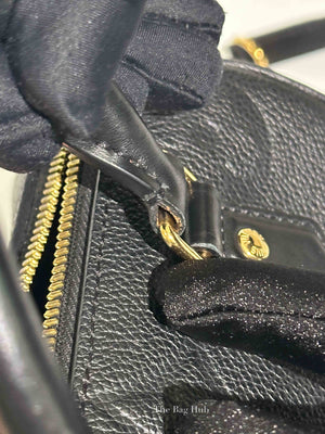Louis Vuitton Black Monogram Empreinte Leather Speedy Bandouliere 20 Bag