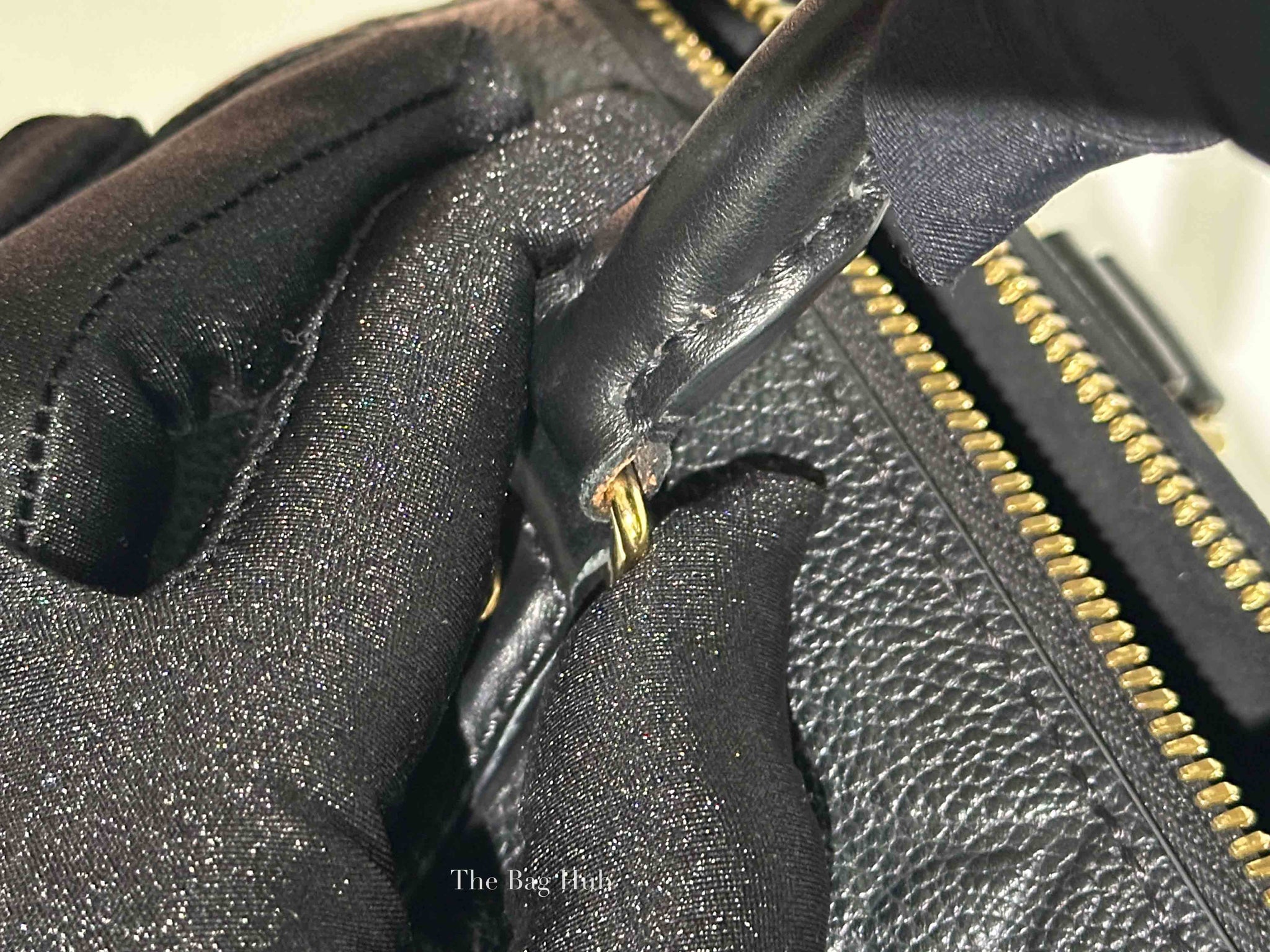 Louis Vuitton Black Monogram Empreinte Leather Speedy Bandouliere 20 Bag