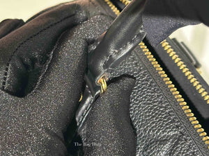 Louis Vuitton Black Monogram Empreinte Leather Speedy Bandouliere 20 Bag