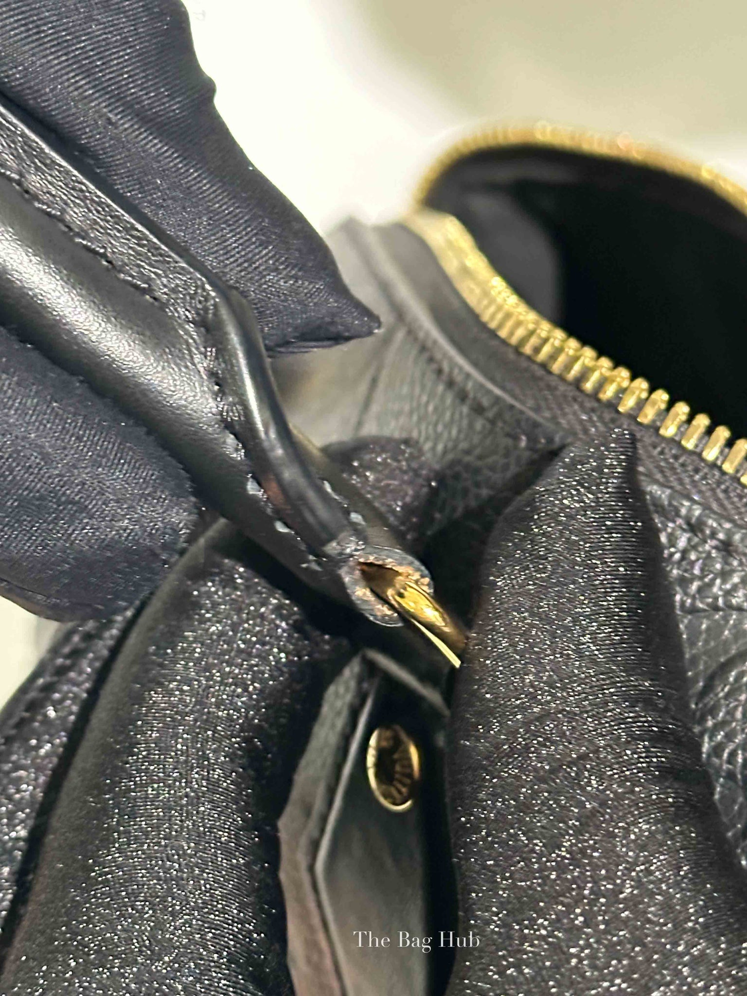 Louis Vuitton Black Monogram Empreinte Leather Speedy Bandouliere 20 Bag