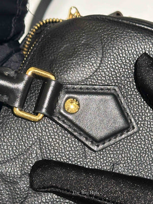 Louis Vuitton Black Monogram Empreinte Leather Speedy Bandouliere 20 Bag