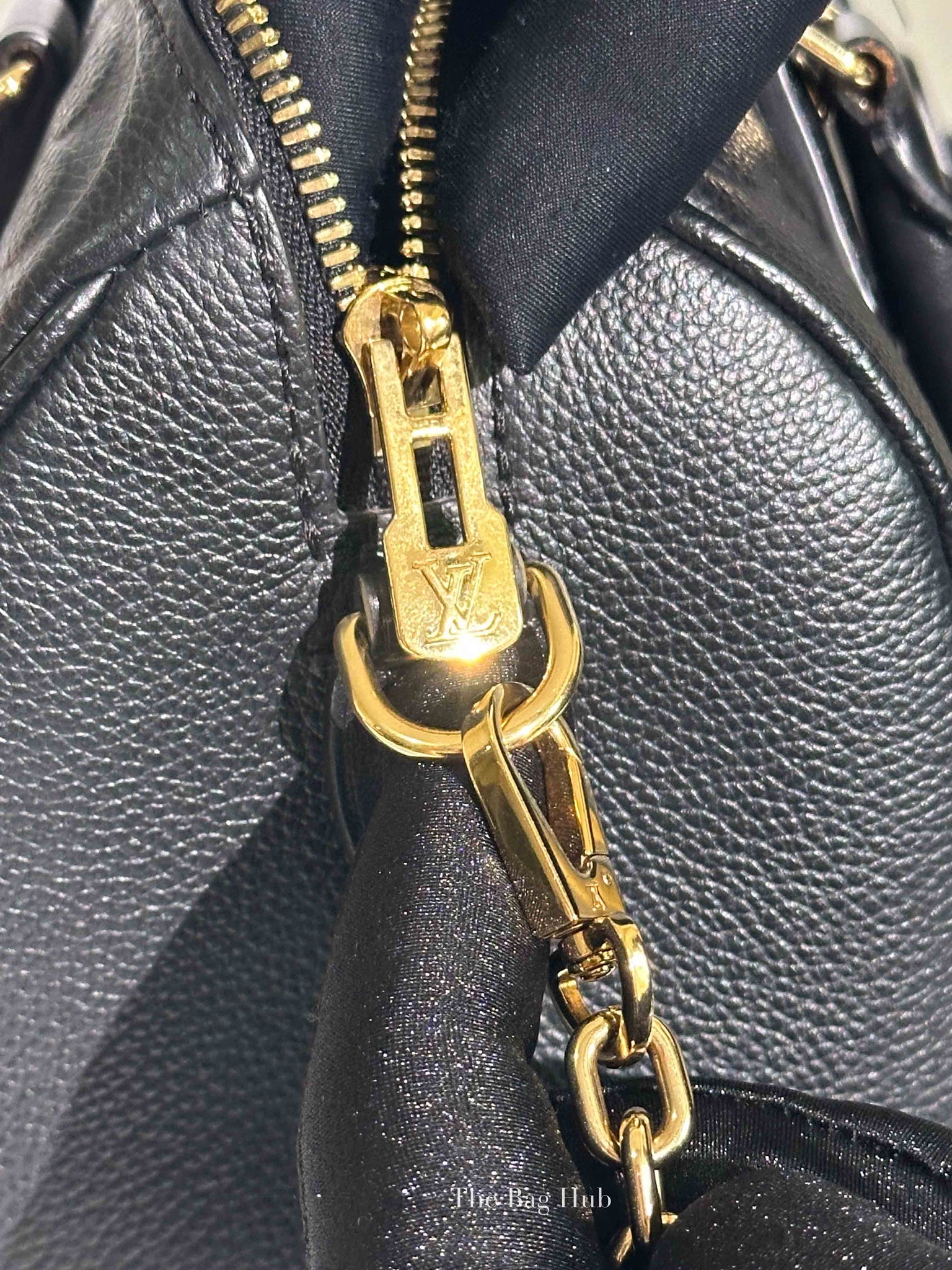 Louis Vuitton Black Monogram Empreinte Leather Speedy Bandouliere 20 Bag