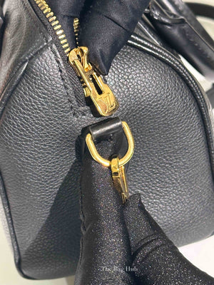 Louis Vuitton Black Monogram Empreinte Leather Speedy Bandouliere 20 Bag