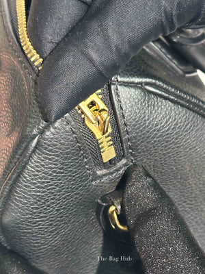 Louis Vuitton Black Monogram Empreinte Leather Speedy Bandouliere 20 Bag