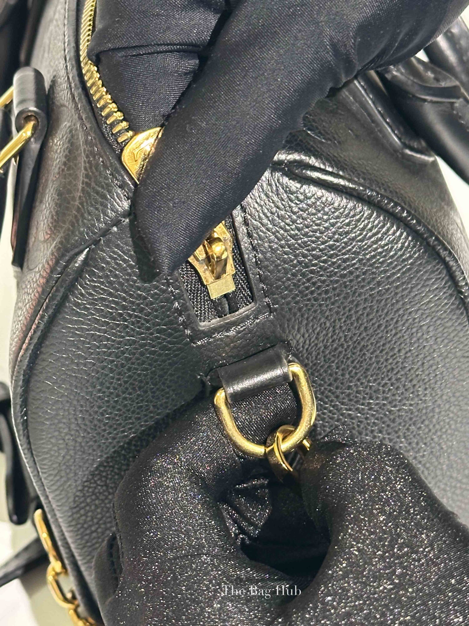 Louis Vuitton Black Monogram Empreinte Leather Speedy Bandouliere 20 Bag