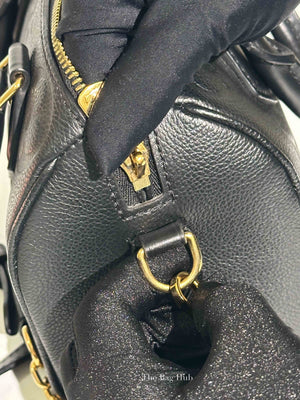 Louis Vuitton Black Monogram Empreinte Leather Speedy Bandouliere 20 Bag