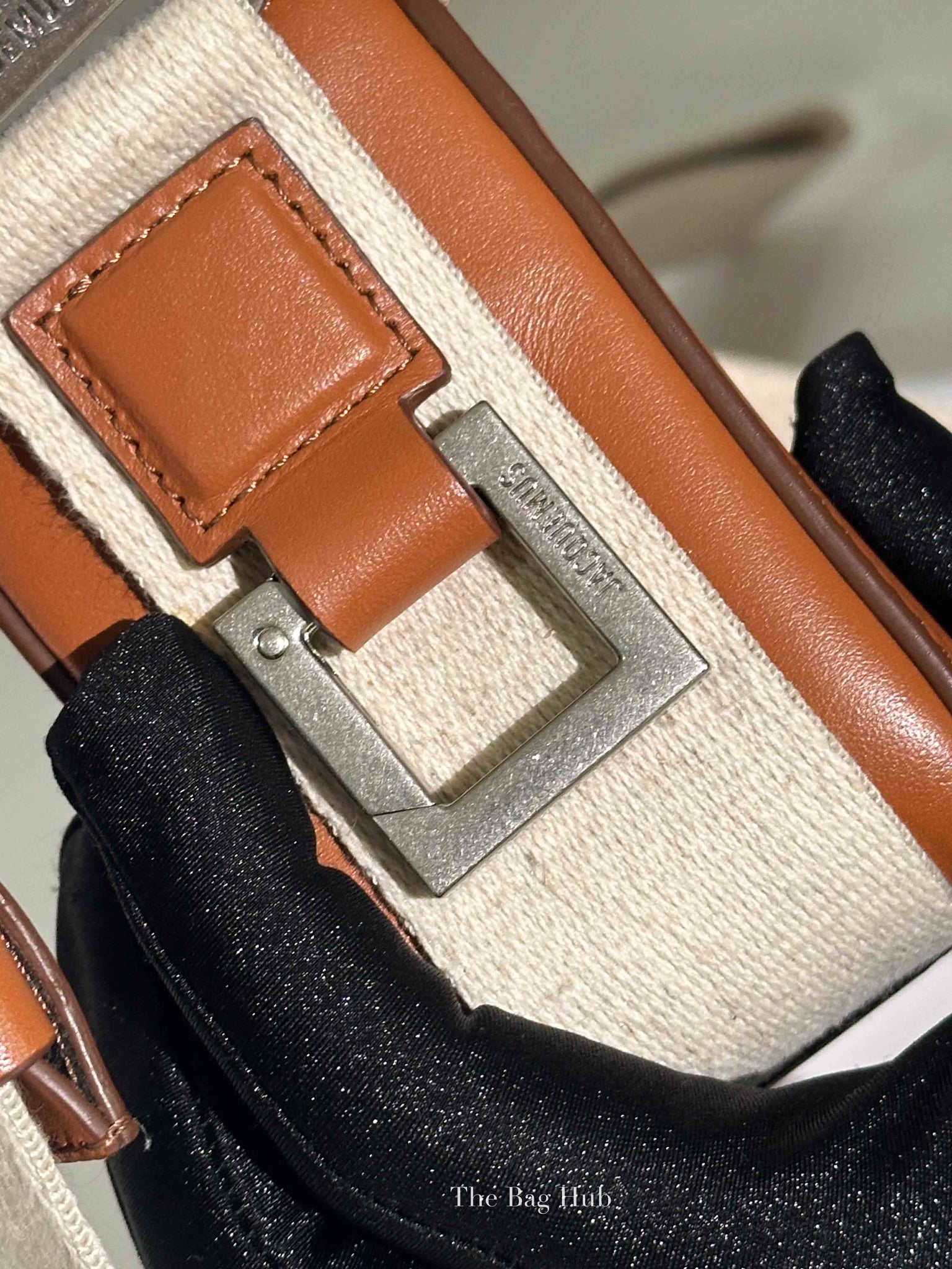 Jacquemus Light Brown Smooth Calfskin Le Cuerda Horizontal Bag