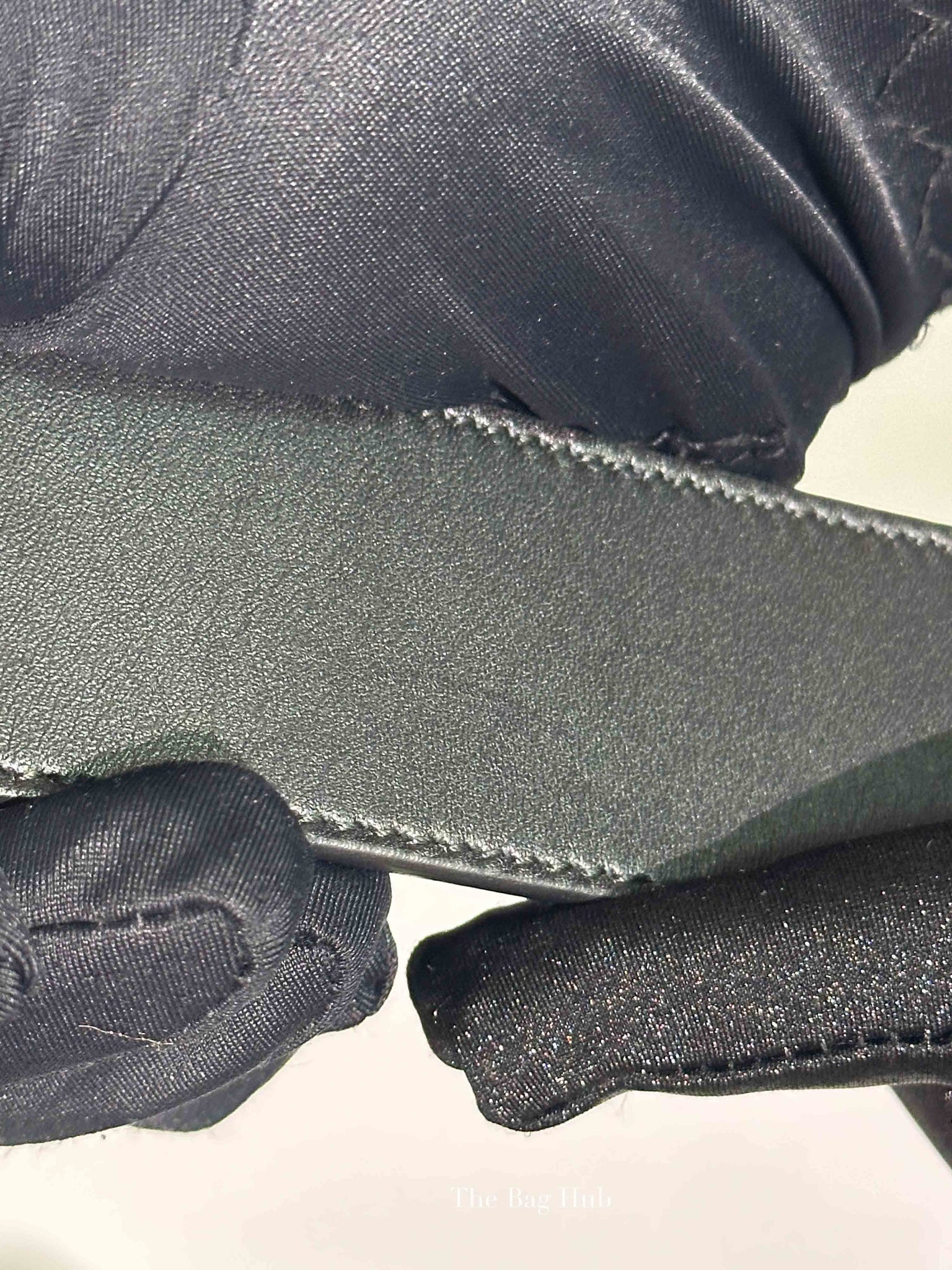 Gucci Black Calfskin Multicolor Crystal GG Belt 80/32