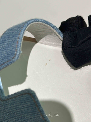Hermes Bleu Clair Denim/Leather Oran Sandals Size 36