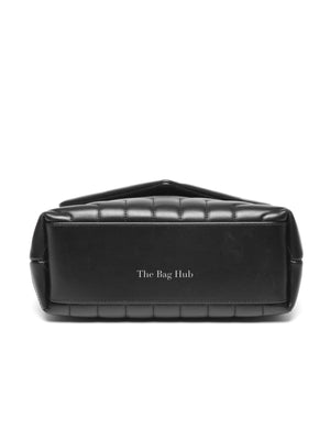 Saint Laurent Black Calfskin Y Quilted Monogram Small Loulou Bag