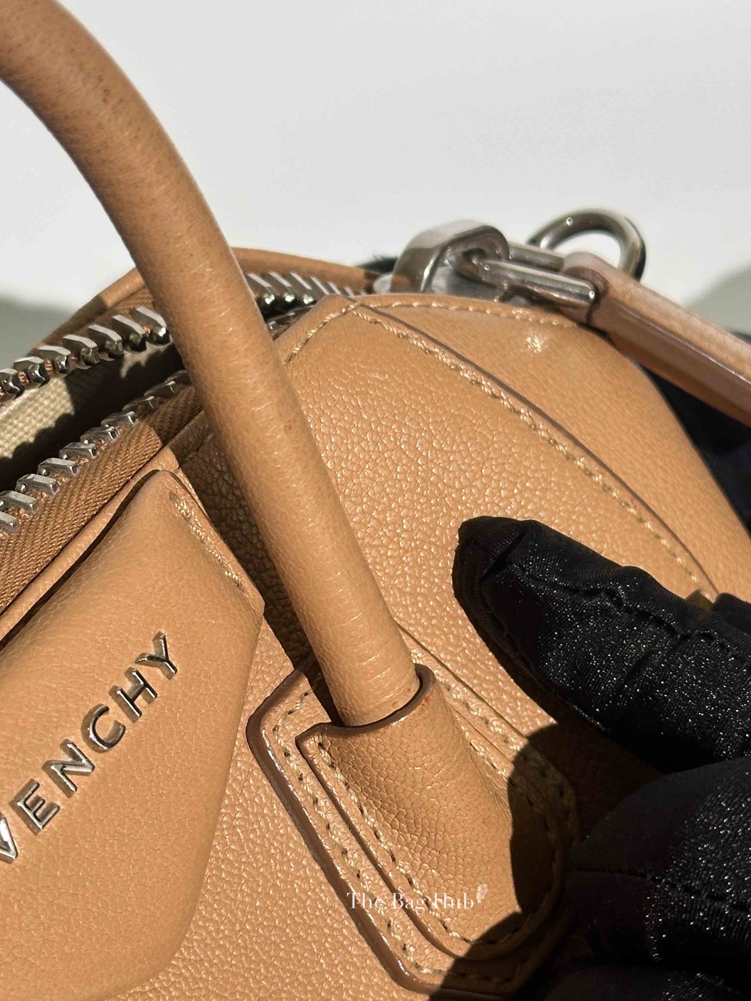 Givenchy Medium Beige Leather Mini Antigona Bag