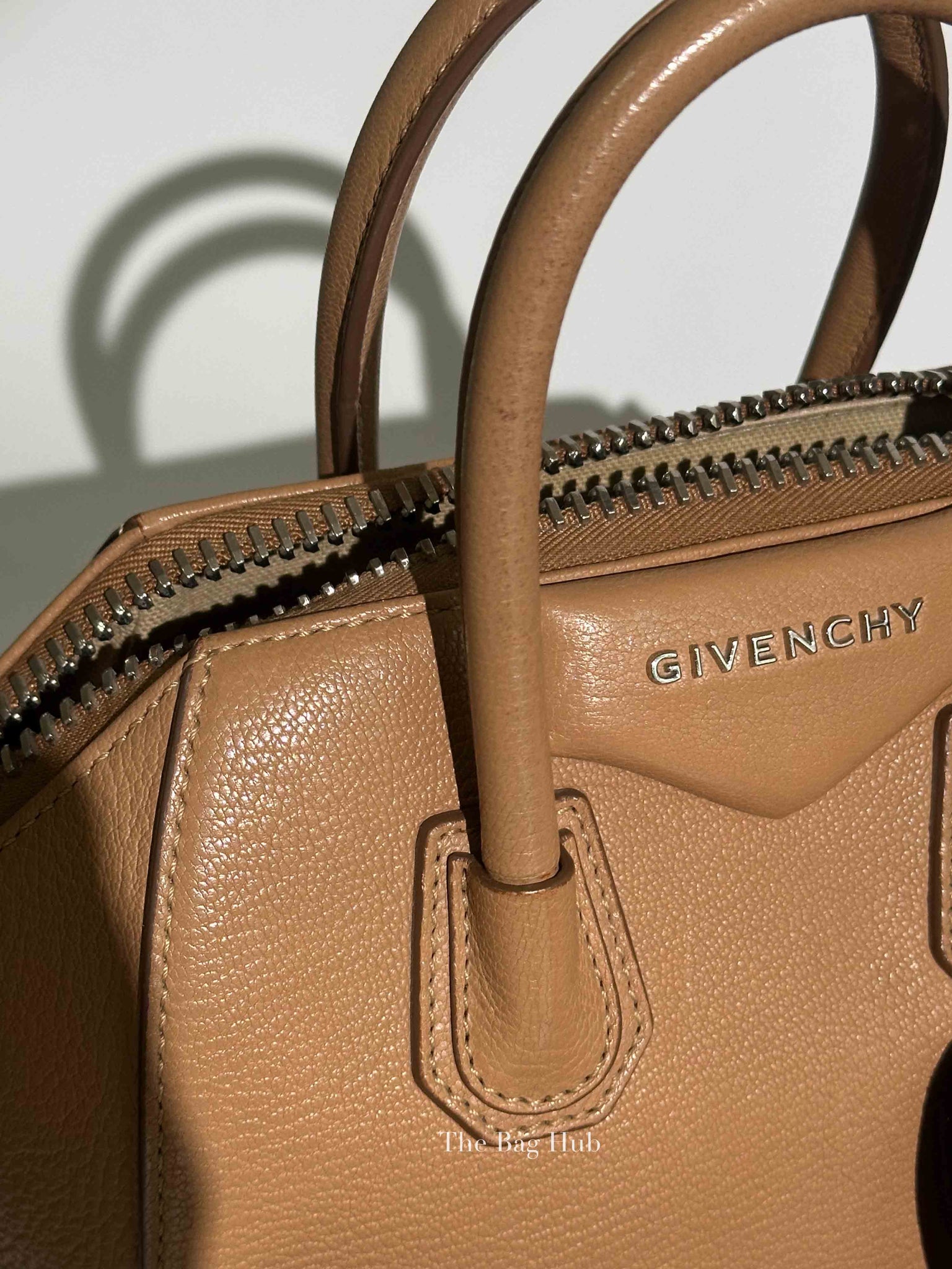 Givenchy Medium Beige Leather Mini Antigona Bag
