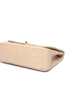Chanel Beige Caviar Quilted Classic Jumbo Flap Bag GHW