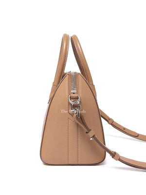 Givenchy Medium Beige Leather Mini Antigona Bag