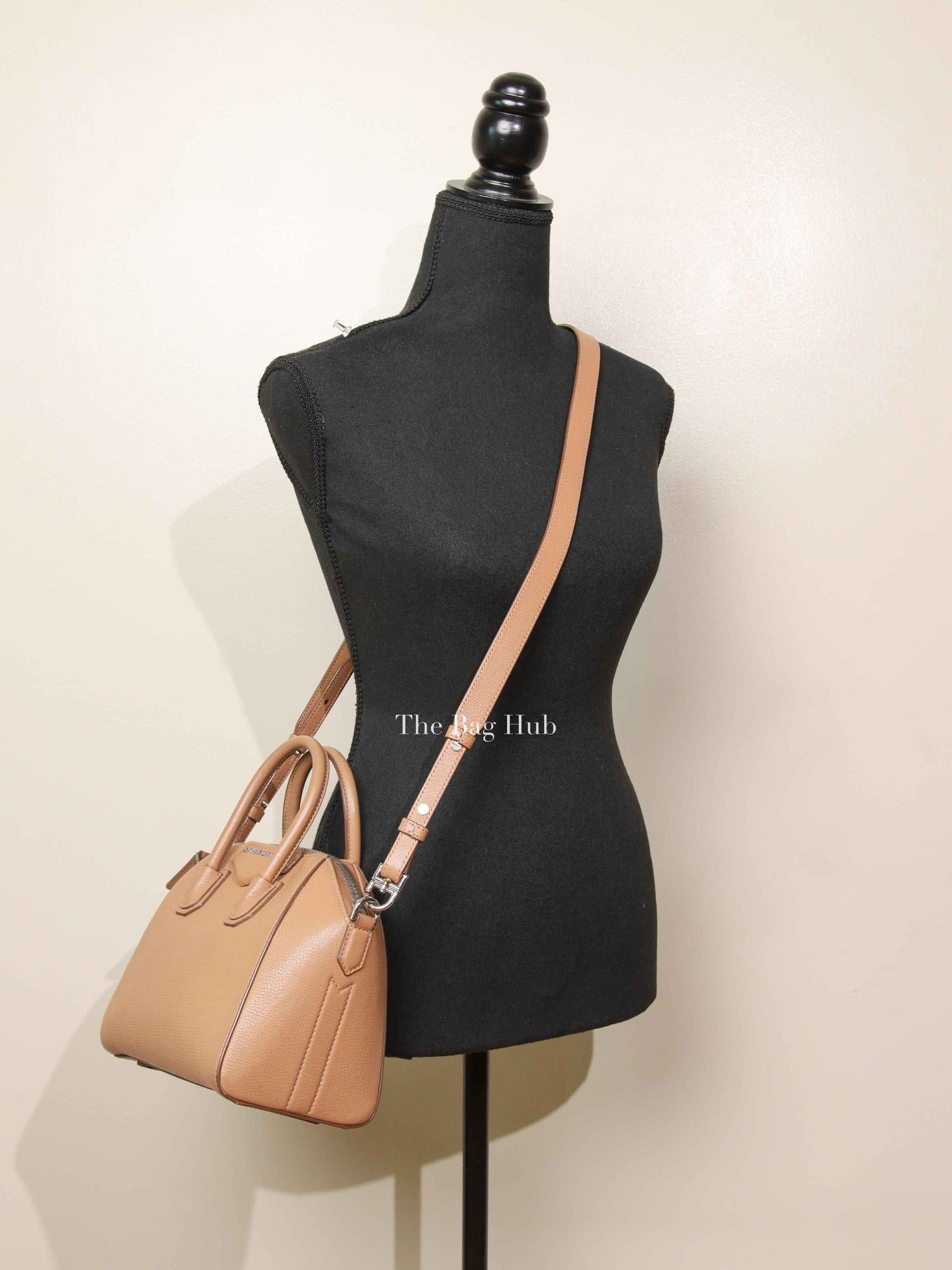 Givenchy Medium Beige Leather Mini Antigona Bag