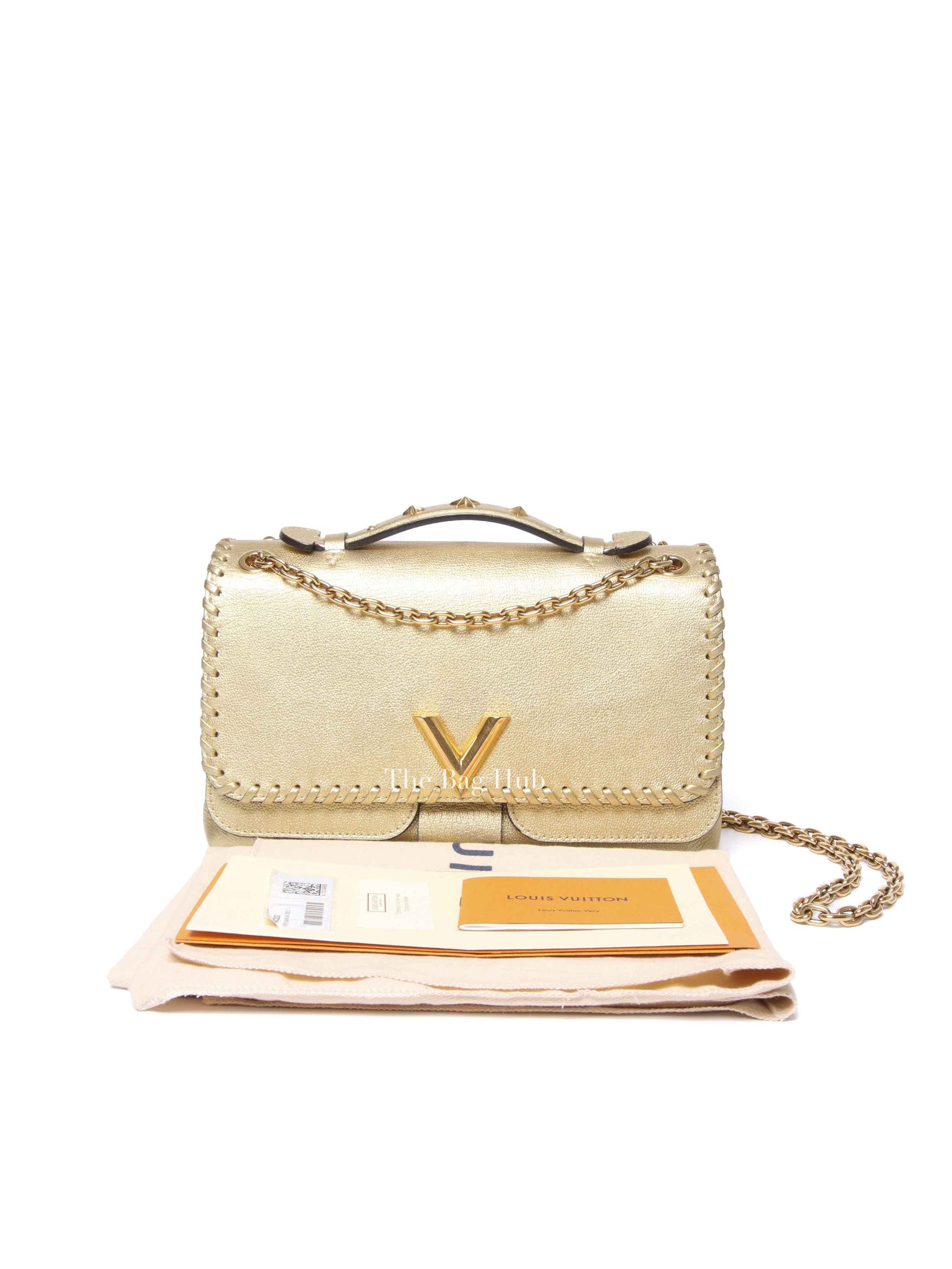 Louis Vuitton Gold Leather Very Chain Bag