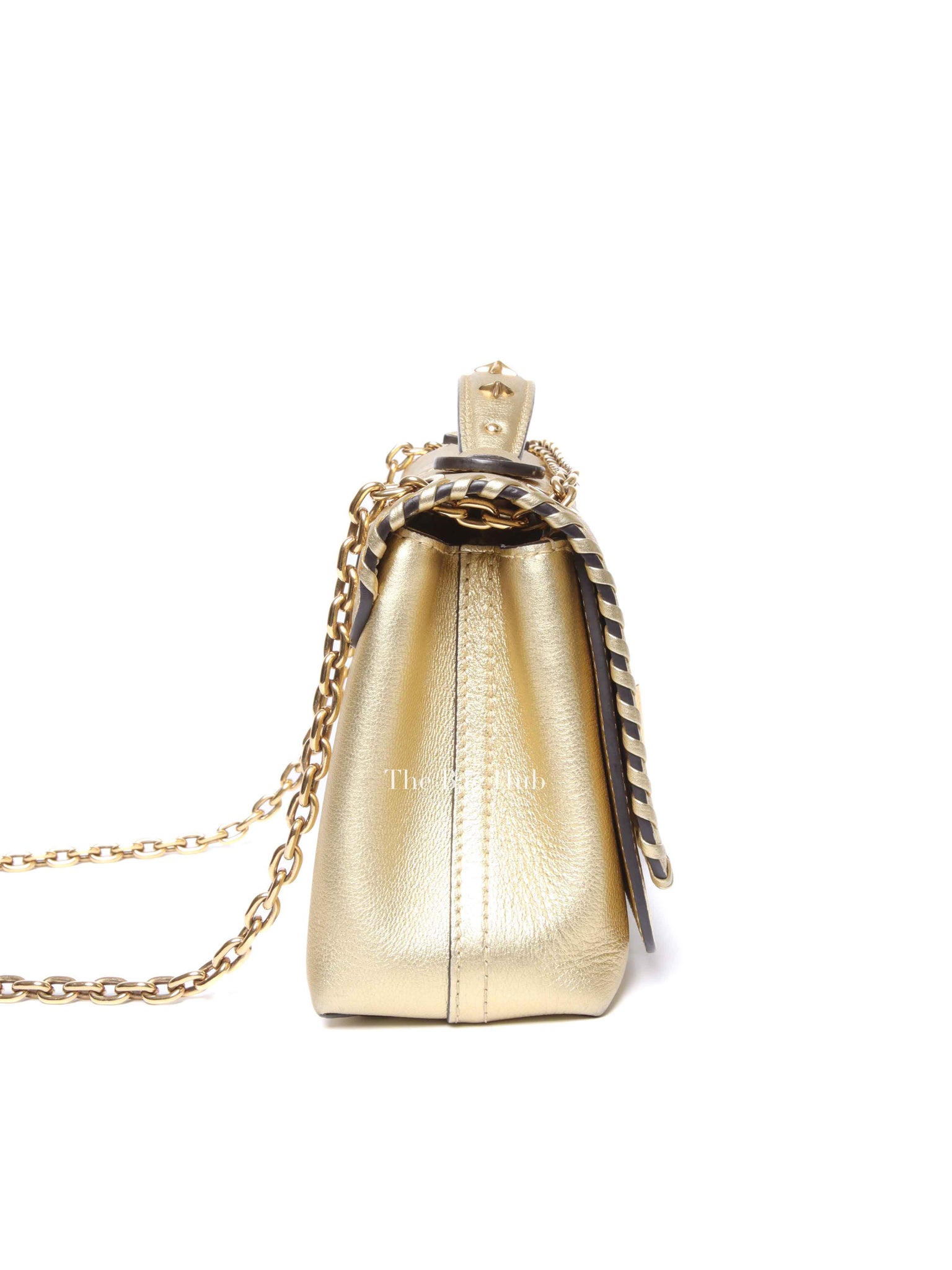 Louis Vuitton Gold Leather Very Chain Bag