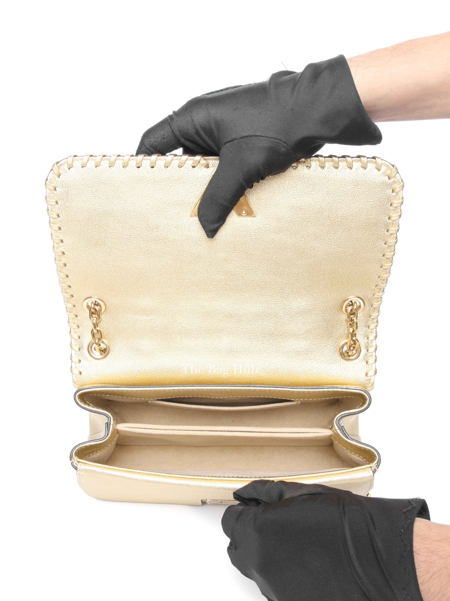 Louis Vuitton Gold Leather Very Chain Bag