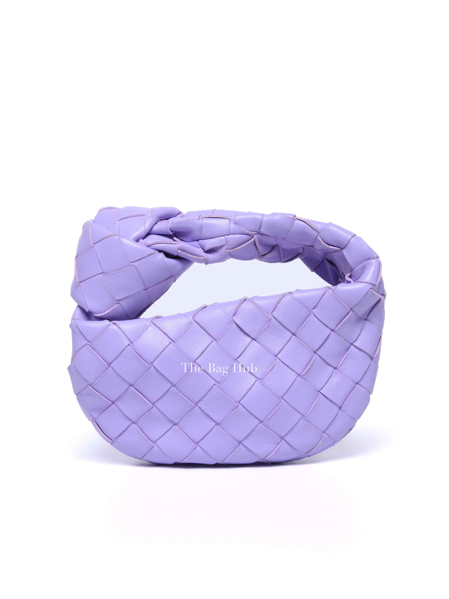 Bottega Veneta Purple Intrecciato Leather Mini Jodie Bag