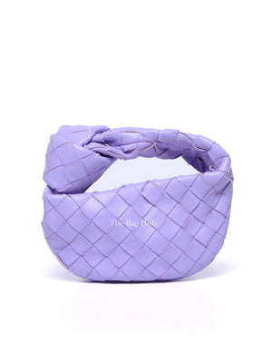 Bottega Veneta Purple Intrecciato Leather Mini Jodie Bag