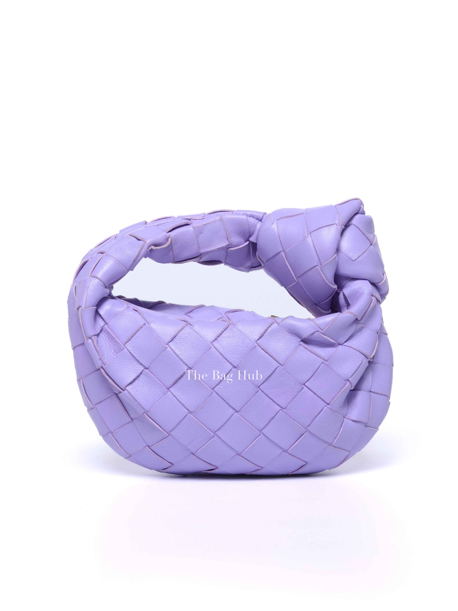 Bottega Veneta Purple Intrecciato Leather Mini Jodie Bag