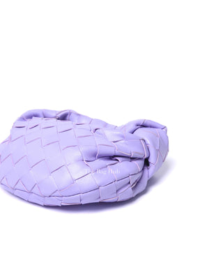 Bottega Veneta Purple Intrecciato Leather Mini Jodie Bag
