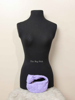 Bottega Veneta Purple Intrecciato Leather Mini Jodie Bag