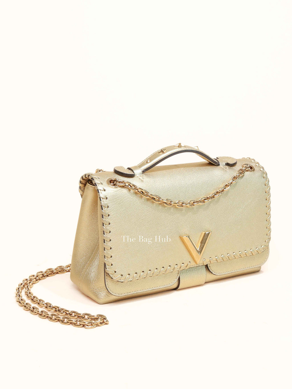 Louis Vuitton Gold Leather Very Chain Bag