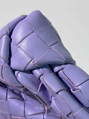 Bottega Veneta Purple Intrecciato Leather Mini Jodie Bag