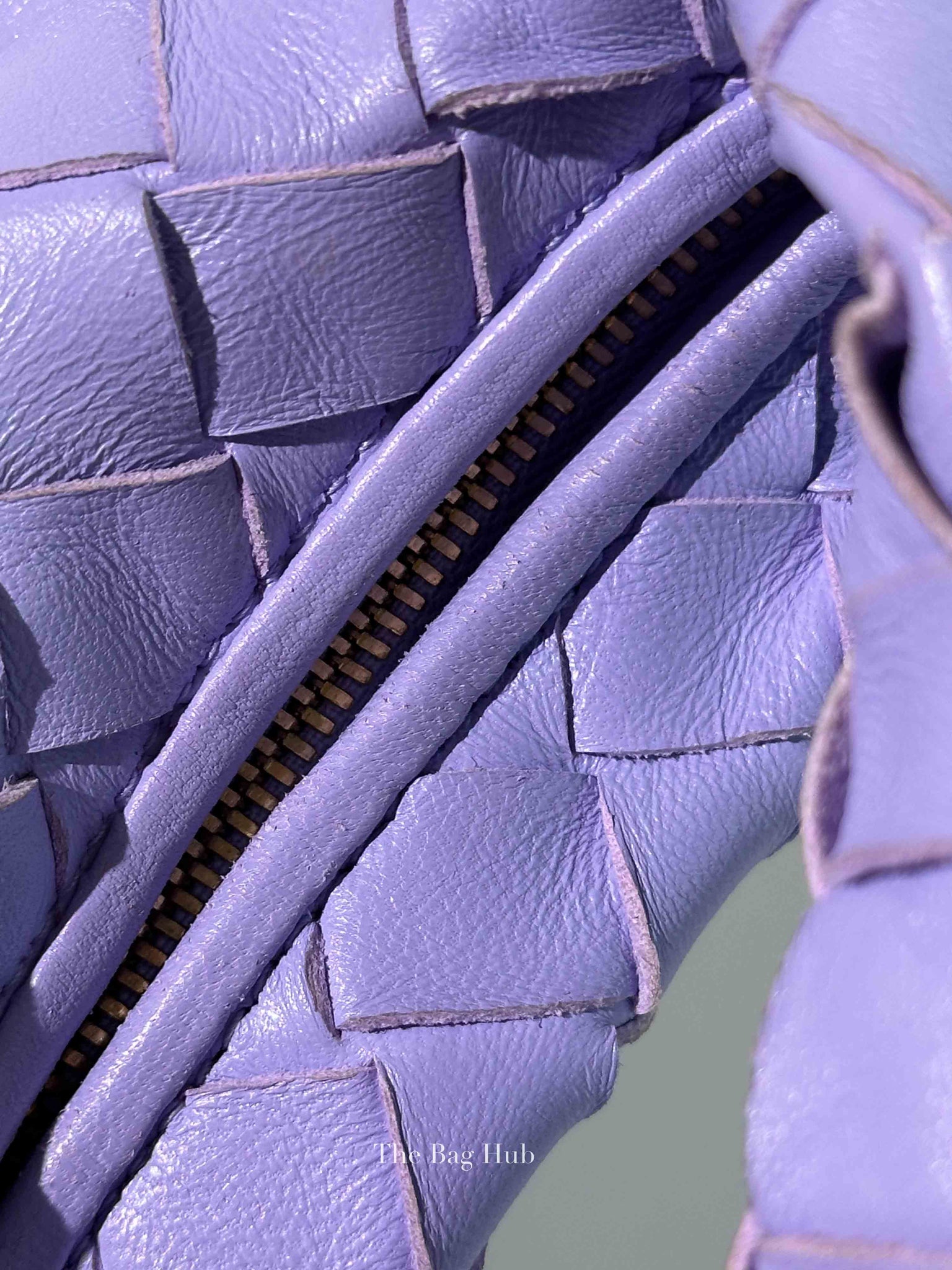 Bottega Veneta Purple Intrecciato Leather Mini Jodie Bag