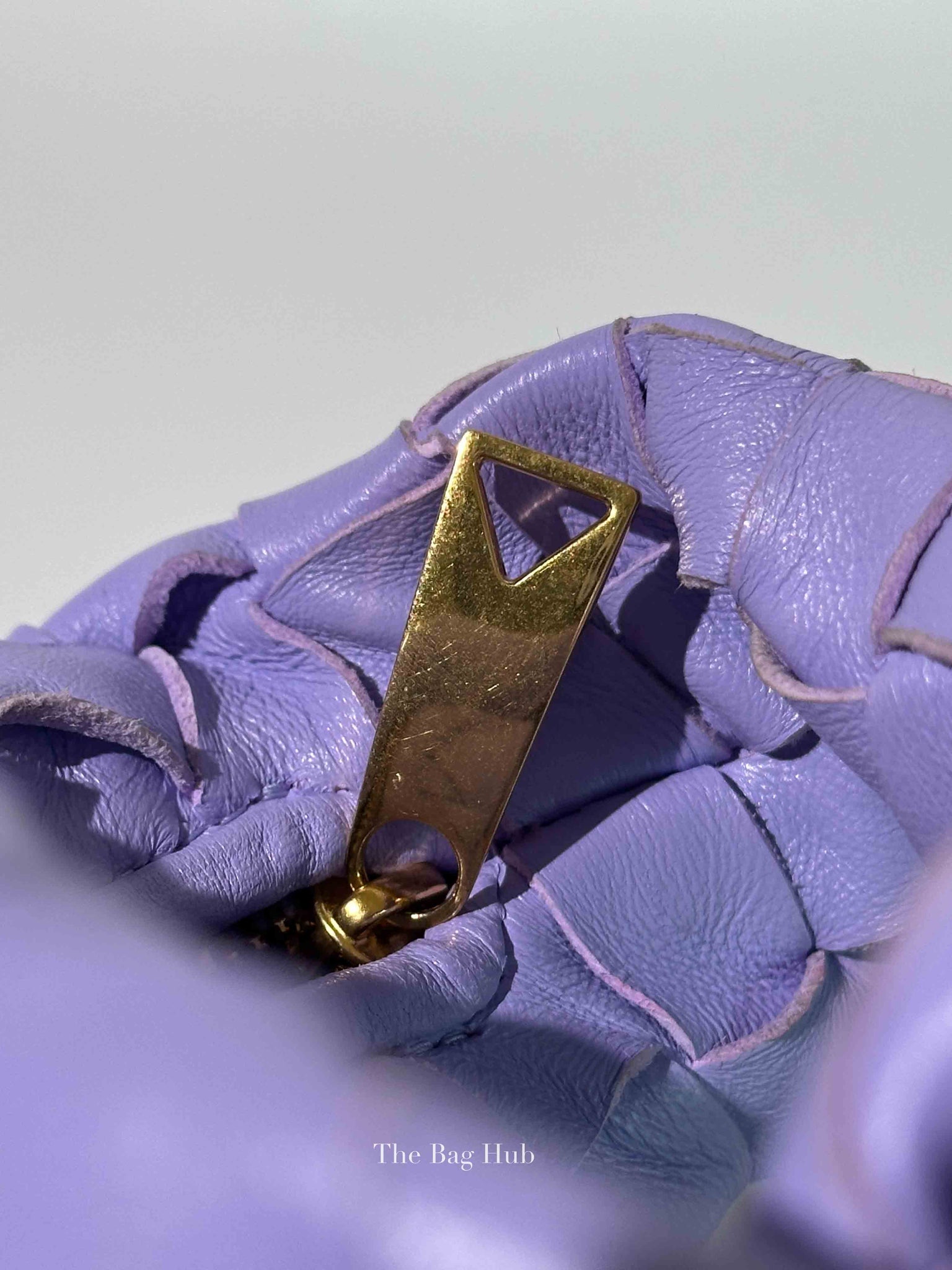 Bottega Veneta Purple Intrecciato Leather Mini Jodie Bag