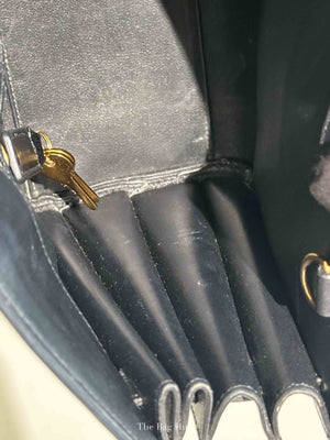Saint Laurent Black Leather Baby Sac De Jour Handbag