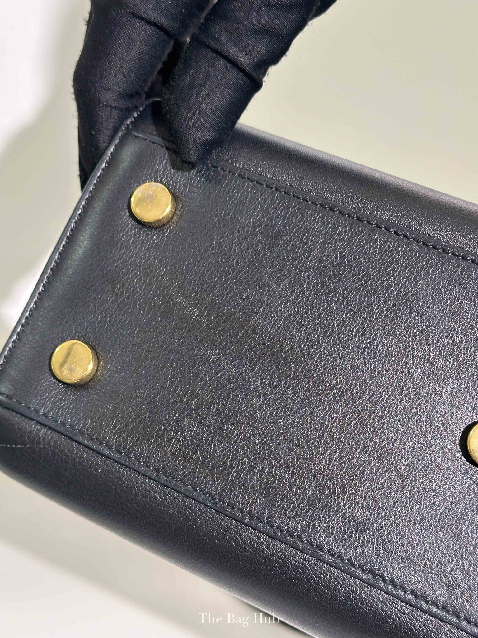 Saint Laurent Black Leather Baby Sac De Jour Handbag