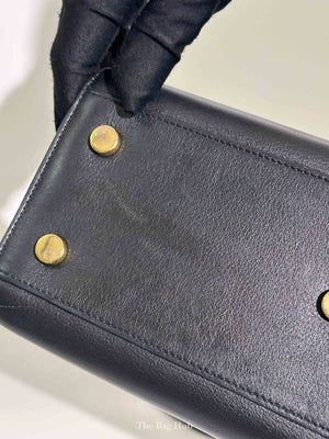 Saint Laurent Black Leather Baby Sac De Jour Handbag