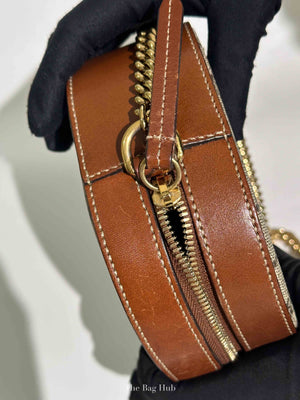 Gucci Brown Canvas GG Supreme Mini Chain Bag