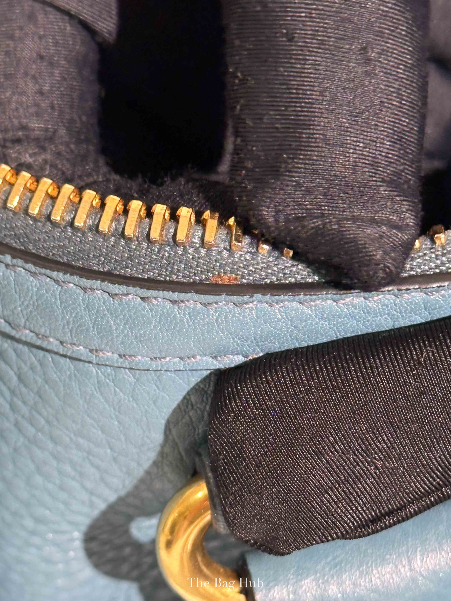 Prada Marine Vitello Daino Bauletto Crossbody Bag