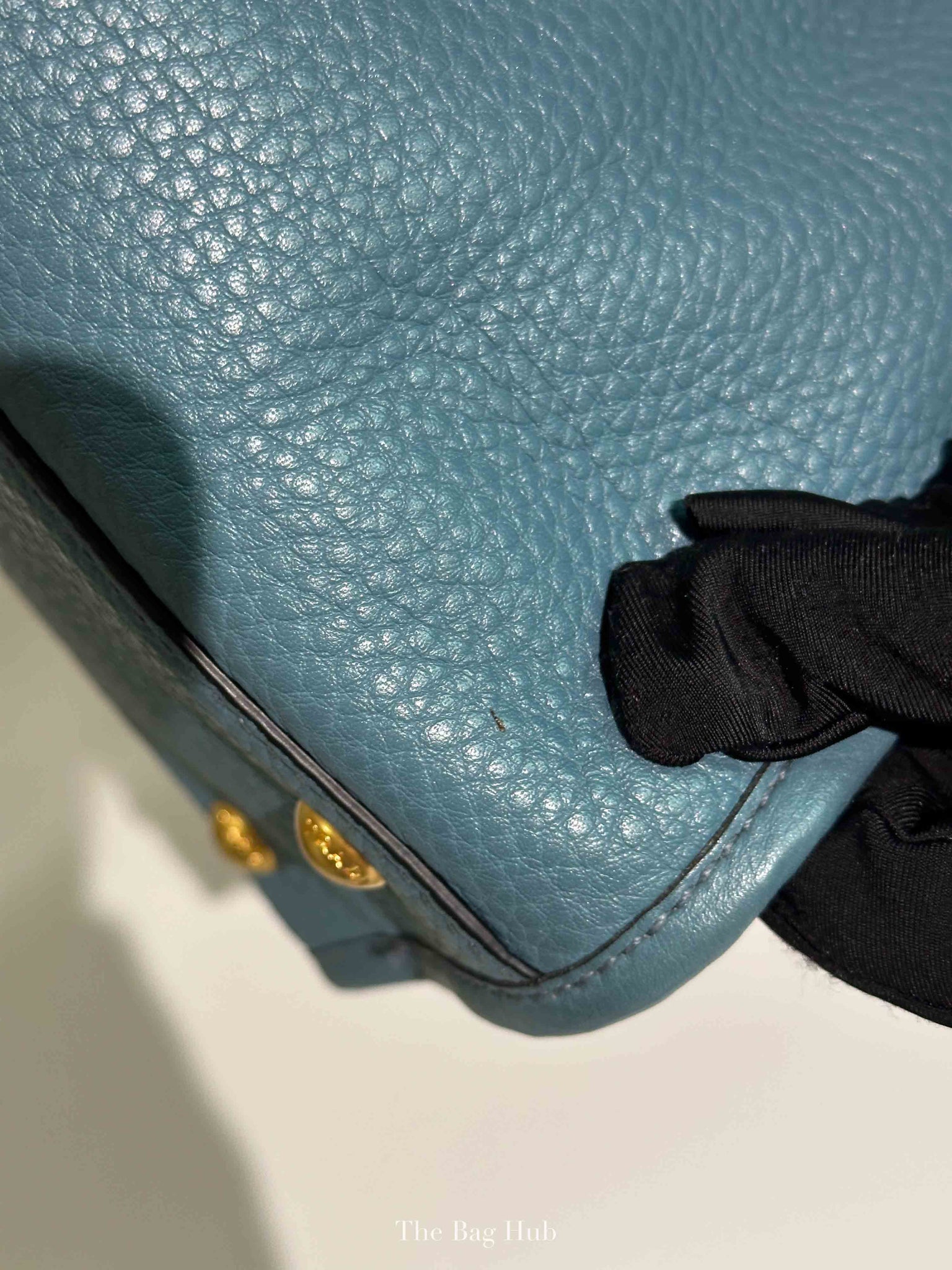 Prada Marine Vitello Daino Bauletto Crossbody Bag