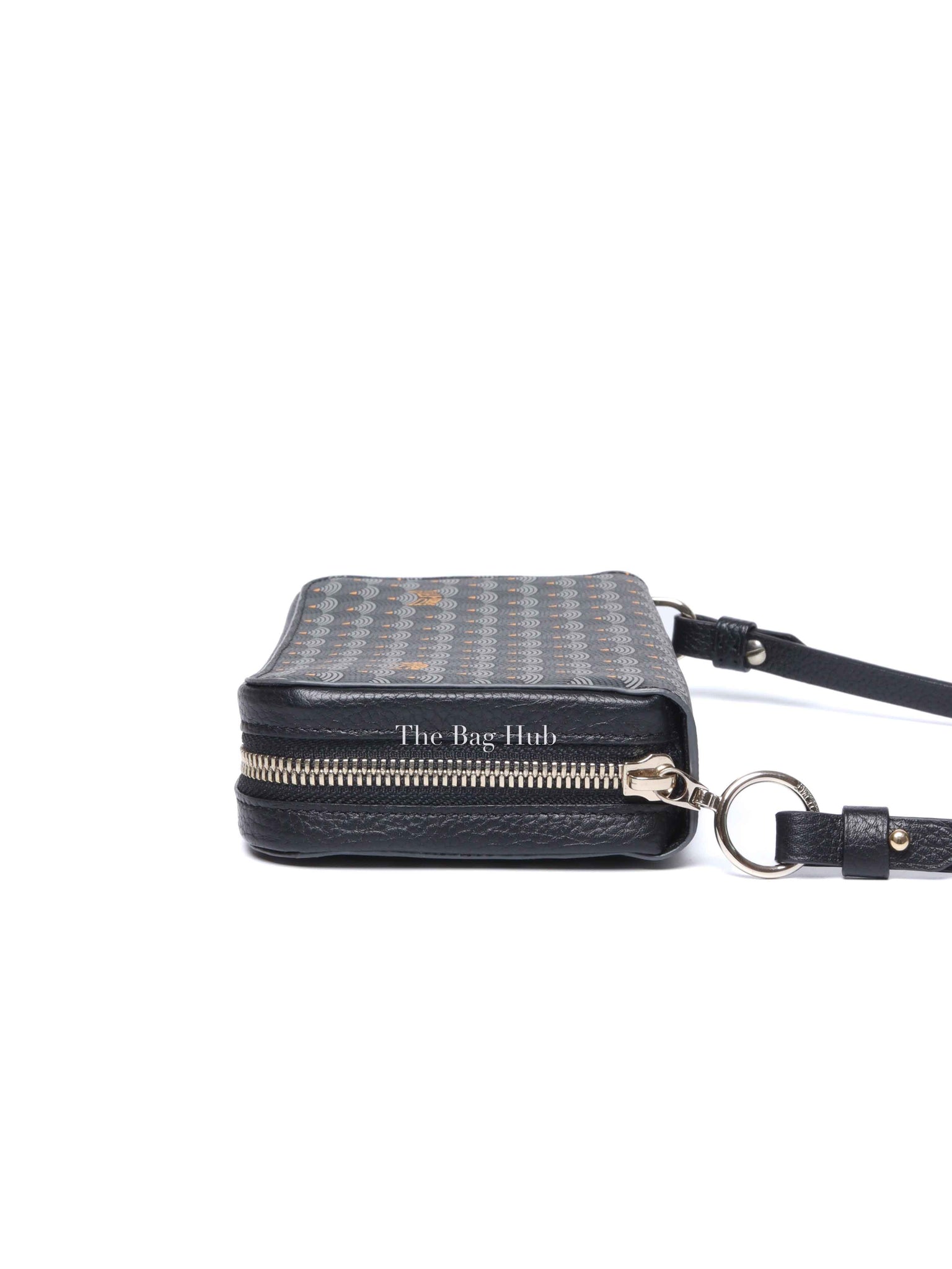 Faure Le Page Black Canvas Chasse Gardée Wallet With Strap
