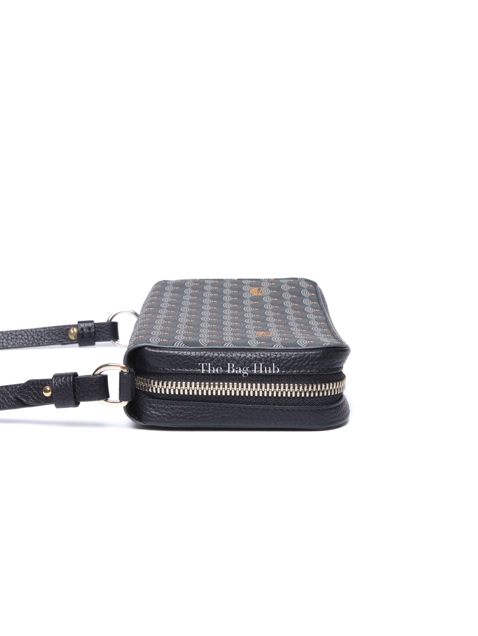 Faure Le Page Black Canvas Chasse Gardée Wallet With Strap