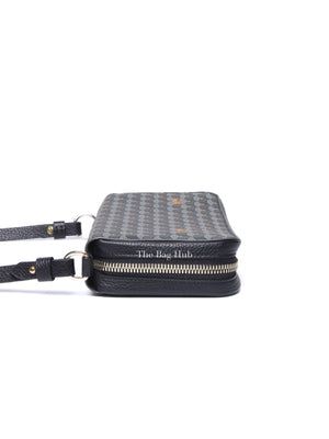 Faure Le Page Black Canvas Chasse Gardée Wallet With Strap