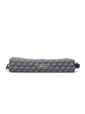 Faure Le Page Black Canvas Chasse Gardée Wallet With Strap