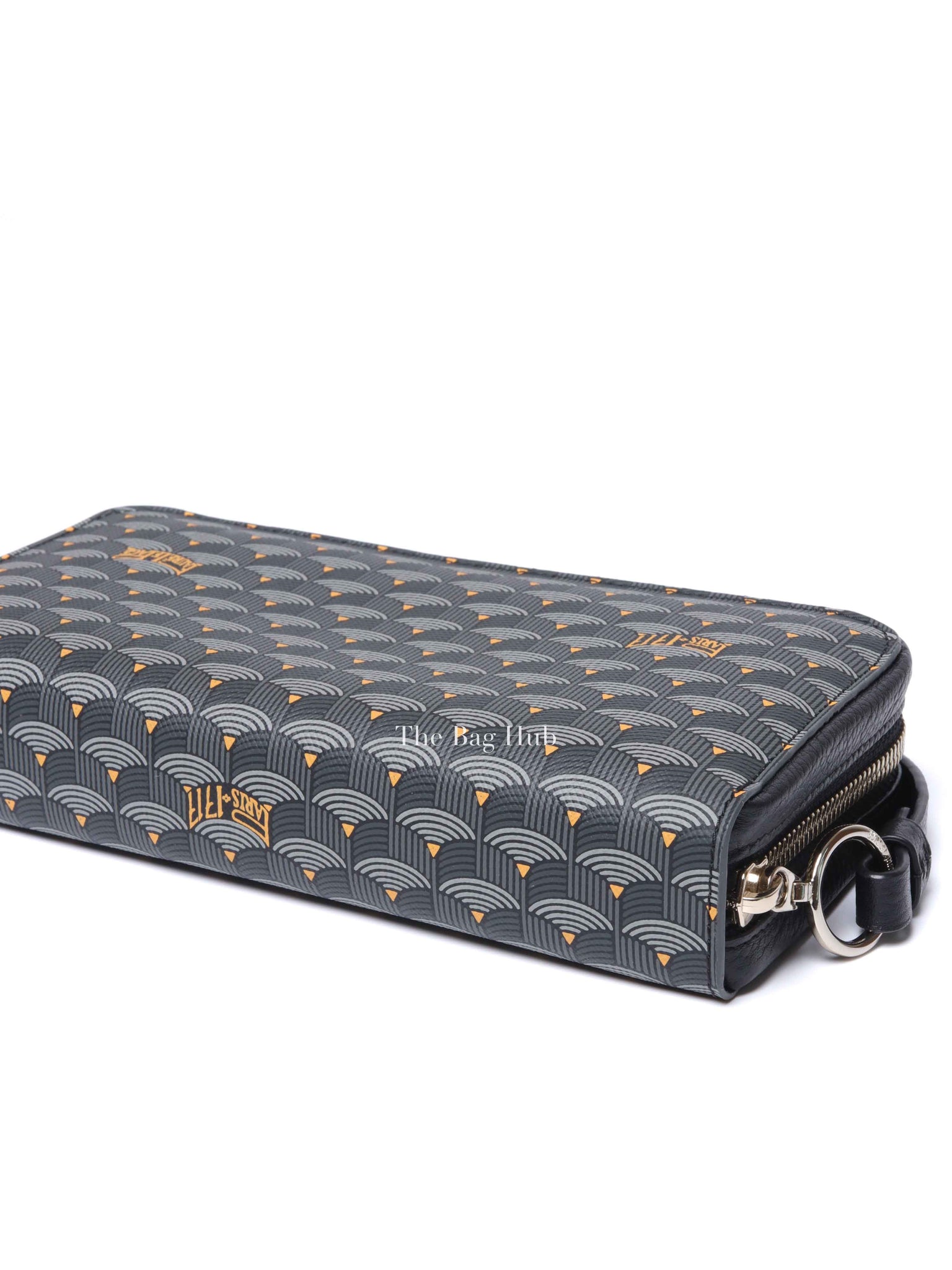 Faure Le Page Black Canvas Chasse Gardée Wallet With Strap