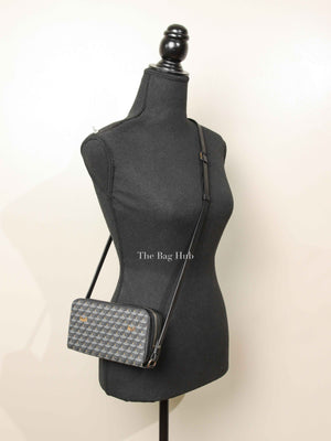 Faure Le Page Black Canvas Chasse Gardée Wallet With Strap